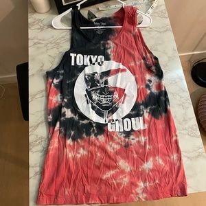 Tokyo ghoul long tie dye tank top
